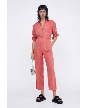 Desigual M. Christian Lacroix Worker Jumpsuit - Red