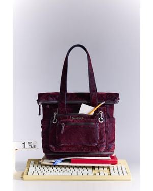 Desigual Large Backpack, Cotton - Purple
