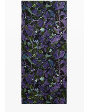 Desigual Long Pleated Foulard M. C. Lacroix, Polyester - Blue