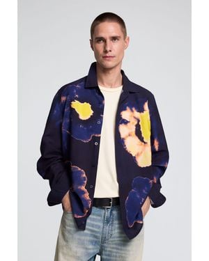 Desigual Long-Sleeved Floral Shirt - Blue