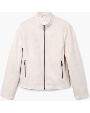 Desigual Slim Biker Jacket, Polyester - Natural