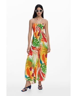 Desigual Tropical Jumpsuit - White