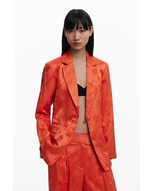 Desigual Embroidered Fitted Blazer