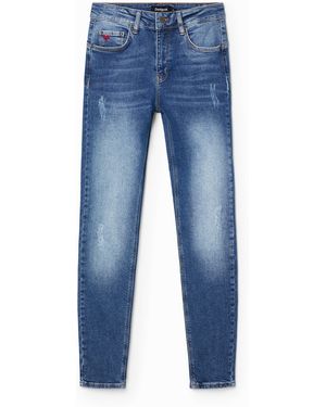 Desigual Slim Push-Up Jeans, Cotton - Blue