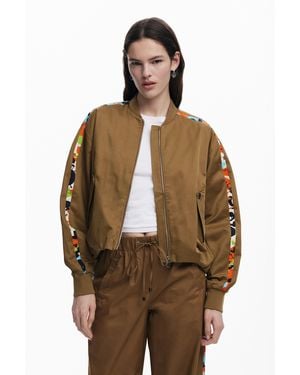 Desigual Jacket Designed By Mr. Christian Lacroix - Brown