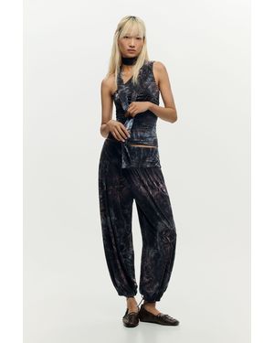 Desigual Baggy Trousers, Polyester - Blue