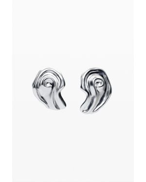 Desigual Plated Shell Earrings Zalio - Blue