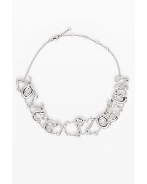 Desigual Collar Love Explosion, Negro - Blanco