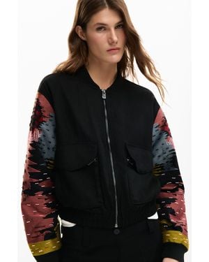 Desigual Jacket Sleeves Patch - Black