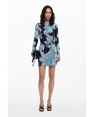 Desigual Dress Designed By Mr. Christian Lacroix - Blue