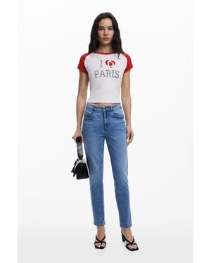 Desigual Plain Skinny Jeans - Blue