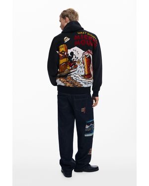Desigual Mickey Printed Sweatshirt - Black