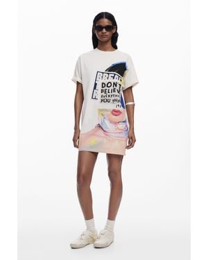 Desigual T-Shirt Style Dress - Red