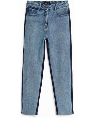 Desigual Hybrid Denim Trousers, Cotton - Blue