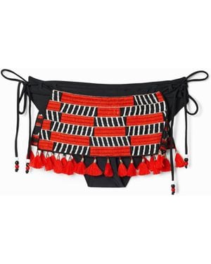 Desigual Stella Jean Bikini Bottoms - Red