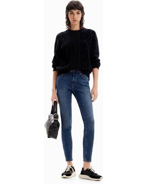 Desigual Push-Up Skinny Jeans, Cotton - Blue