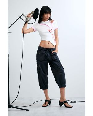 Desigual Asymmetric 100% Cotton T-Shirt, Cotton - White