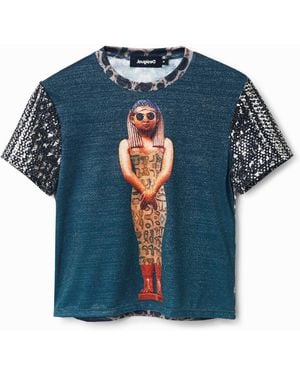 Desigual Digital Arty T-Shirt - Blue