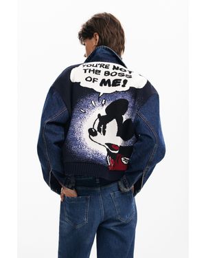 Desigual Mickey Denim Jacket - Blue