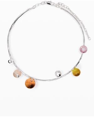 Desigual Zalio Multiball Pendant - White