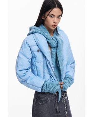 Desigual Pack Balaclava Mittens - Blue