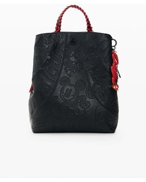 Desigual Medium Disney Backpack, Polyurethane - Black