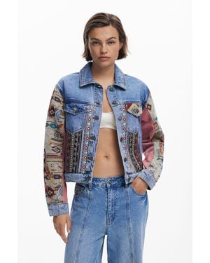 Desigual Boho Denim Jacket - Blue