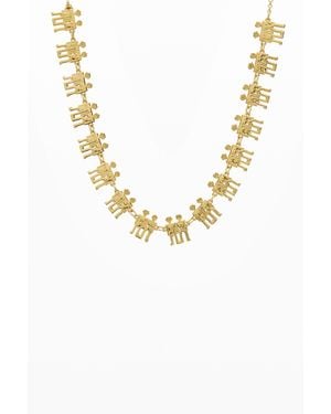 Desigual Short Robots Zailo Necklace - Metallic