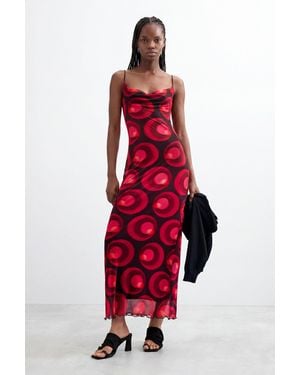 Desigual 2-In-1 Knit Dress - Red