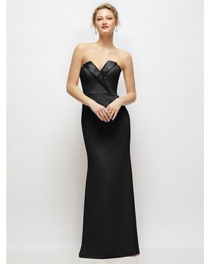 knee length dresses for ladies Women's Tuxedo Long Coat – Allure Bridals