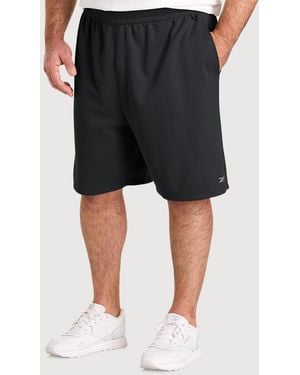 Reebok Big & Tall Supersoft 24 7 Shorts - Black