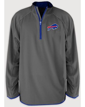 Nfl Big & Tall 1 4- Zip Pullover - Gray
