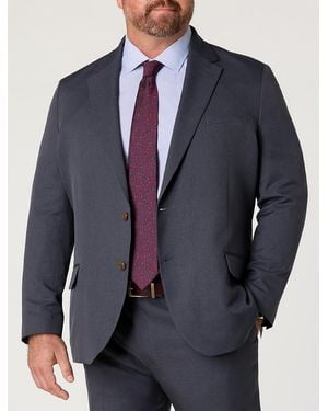 Haggar Big & Tall Smart Wash Twill Suit Jacket - Blue