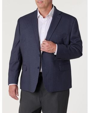 Michael Kors Big & Tall Chevron Sport Coat - Blue