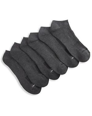 Reebok Big & Tall Vector 6-Pk Low-Cut Socks - Gray