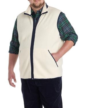 Nautica Big & Tall Mixed Media Vest - Black