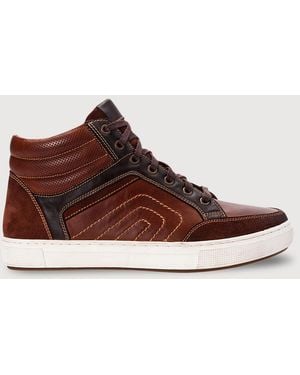 Propet Big & Tall Kenton Hi-Top Sneakers - Brown
