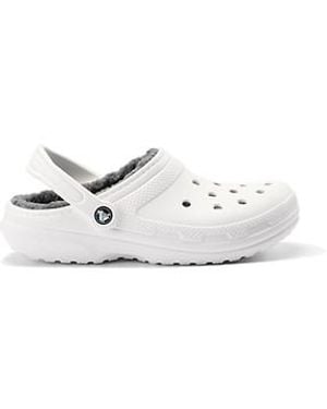 Crocs™ Big & Tall Classic Fuzz Lined Clogs - White