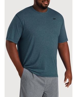 Reebok Big & Tall Performance Jersey Tech T-Shirt - Blue