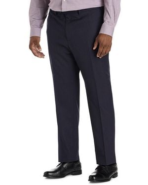 JV Reflex Big & Tall Graph Check Suit Pants - Blue