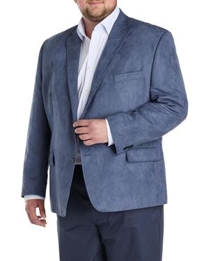 Michael Kors Big & Tall Faux-Suede Sport Coat - Blue