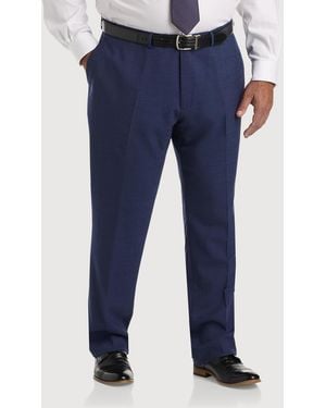 JV Reflex Big & Tall Textured Suit Pants - Blue