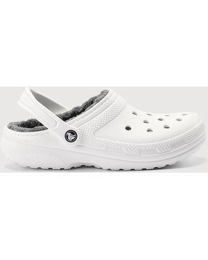 Crocs™ Big & Tall Classic Fuzz Lined Clogs - White
