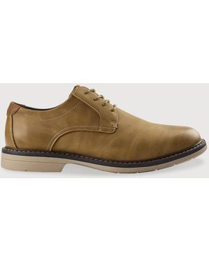 Deer Stags Big & Tall Belmont Supro Comfort Lace-Up Dress Oxford Shoes - Natural