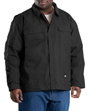 Bernè Big & Tall Quilt-Lined Chore Coat - Black