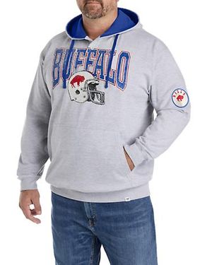 Nfl Big & Tall Button-Neck Hoodie - Blue