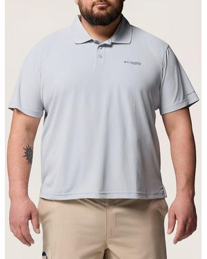 Columbia Big & Tall Pfg Freezer Polo Shirt - Gray