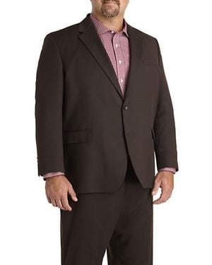 Haggar Big & Tall Twill Suit Jacket - Black