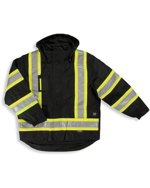 Tough Duck Big & Tall Lined 5-In-1 Safety Jacket - Green
