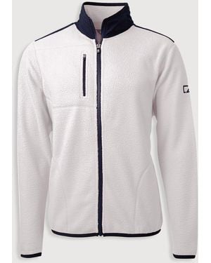 Cutter & Buck Big & Tall Cascade Full-Zip Fleece Jacket - White